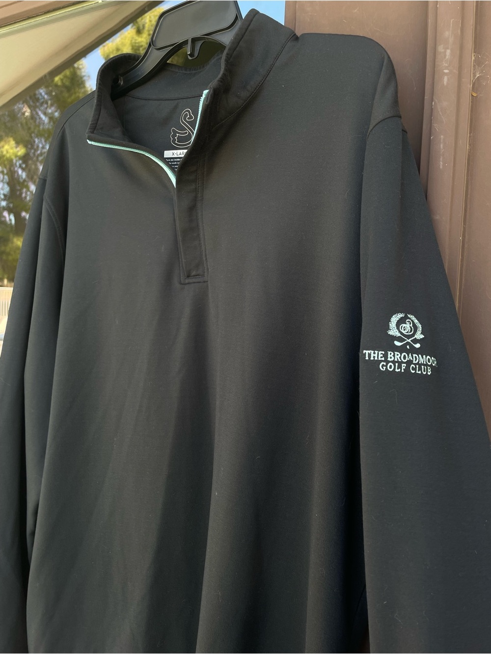 Swannies Black * The Broadmoor * 1/4-Zip Pullover XL